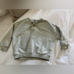 Zara Unisex Sage Green Sweatshirt